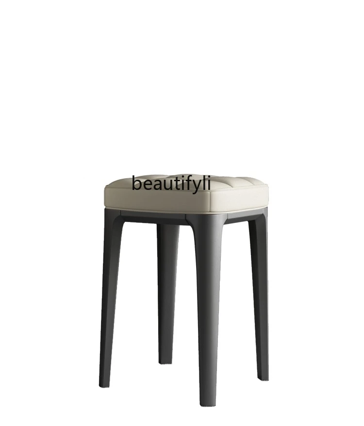 High-End Dining Chair Stackable Soft Upholstery Leather Stool Modern Simple Solid Wood Dining Stool Dressing Table Chair
High-End Dining Chair Stackable Soft Upholstery Leather Stool Modern Simple Solid Wood Dining Stool Dressing Table Chair
