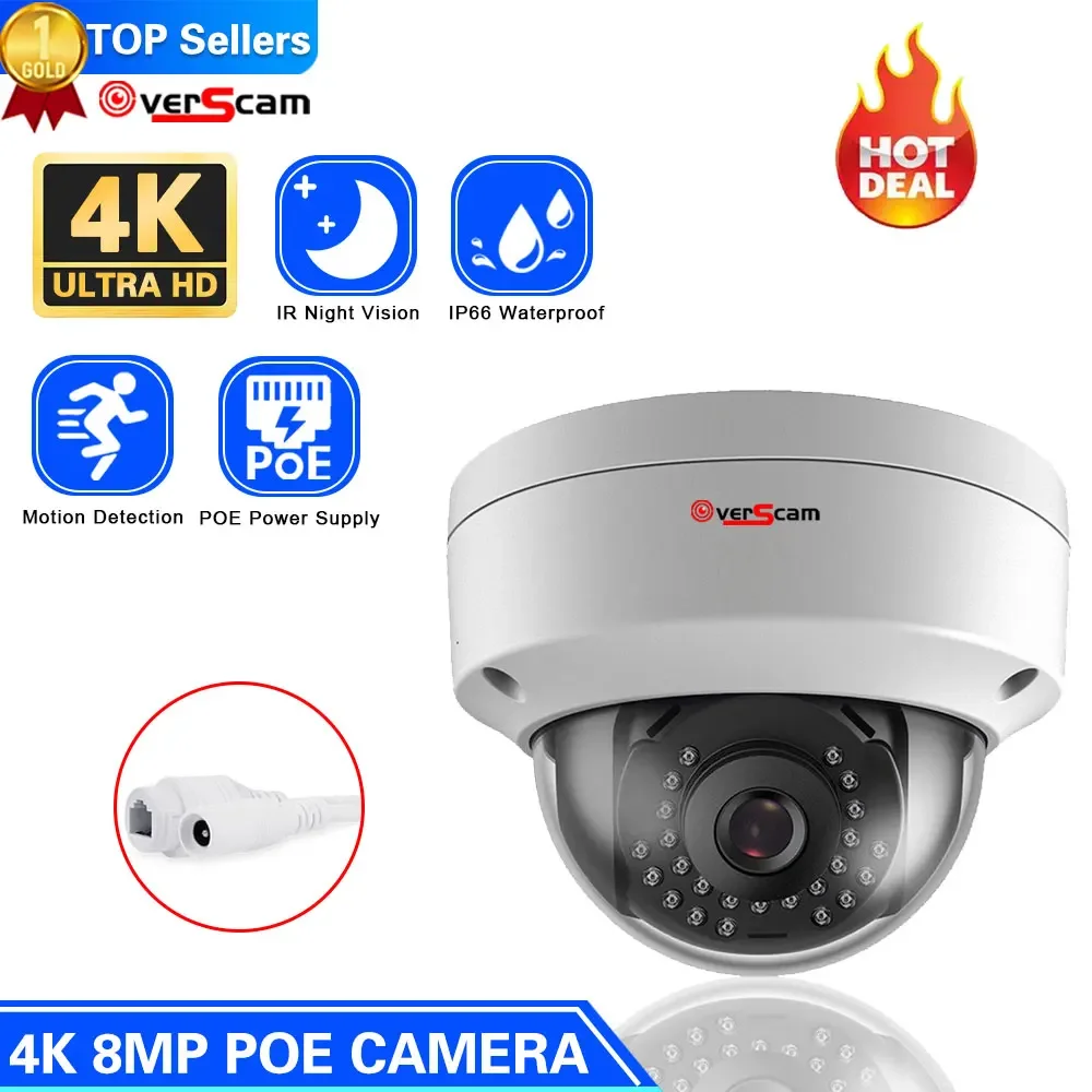 

4K 8MP 5MP Dome POE IP Camera Explosion-Proof Motion Detection Network CCTV Security Protection Video Surveillance NVR System