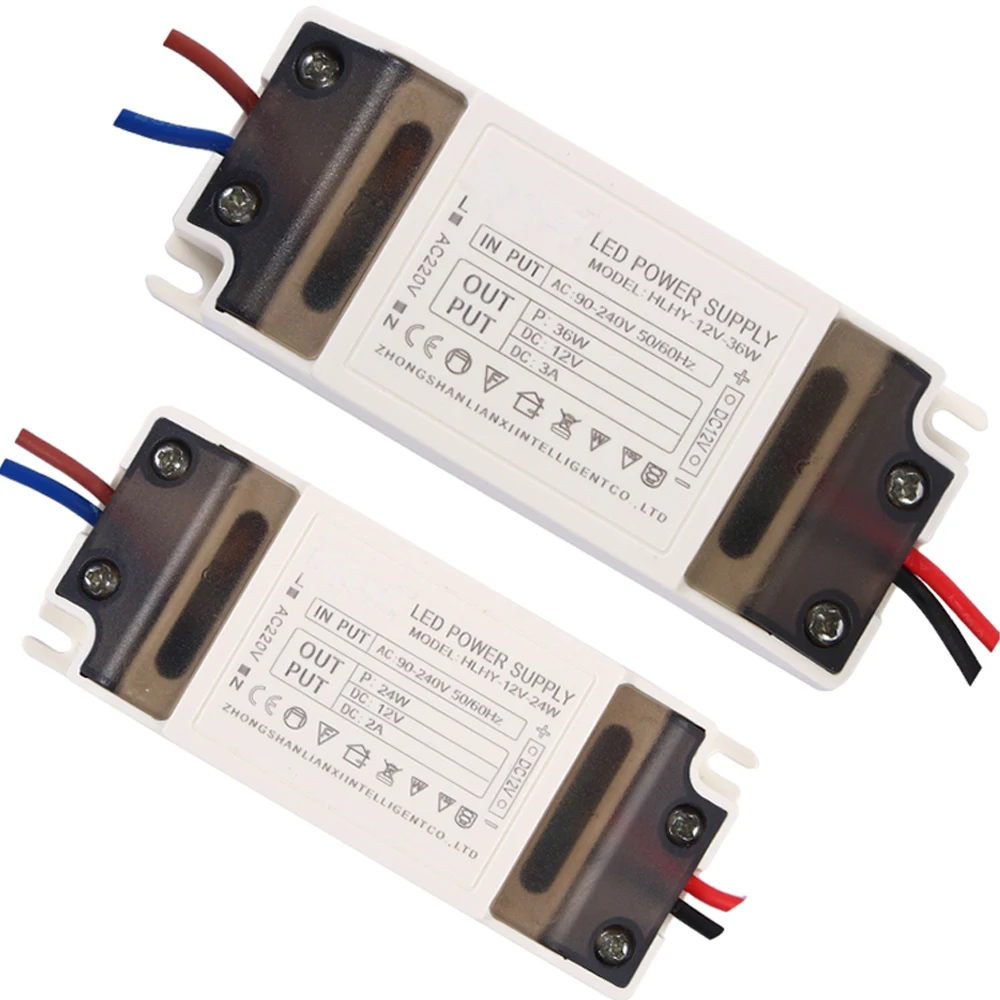 

AC220V to DC12V 2A 24W/DC12V 3A 36W Constant Voltage Power Supply LED Driver Light Led 220V to 12V Adapter Transformer Module