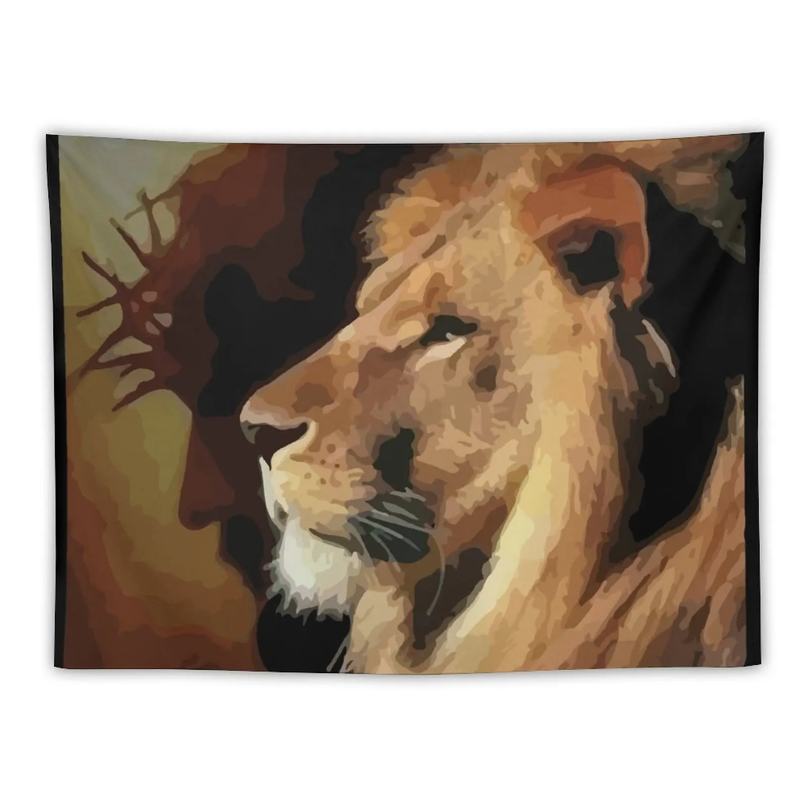 

Lion of Judah Art Tapestry Bedroom Deco Room Aesthetic Decor Home Decor Aesthetic