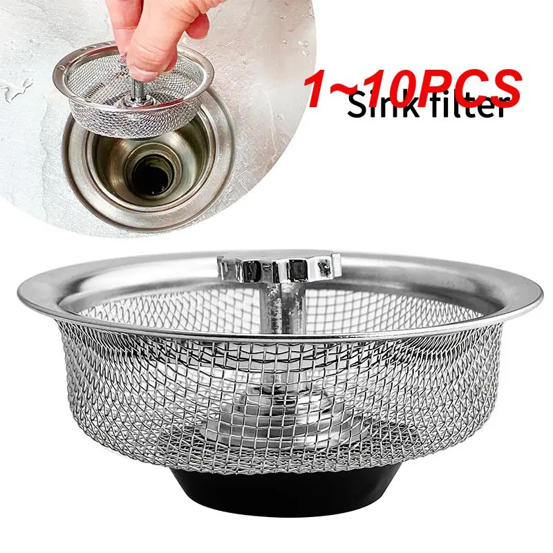 1~10PCS Stainless Steel Sink Filter Waste Disposer Outfall Mesh Strainer Sewer Outfall Hair Stopper Kitchen Tool Kitchen
1~10PCS Stainless Steel Sink Filter Waste Disposer Outfall Mesh Strainer Sewer Outfall Hair Stopper Kitchen Tool Kitchen