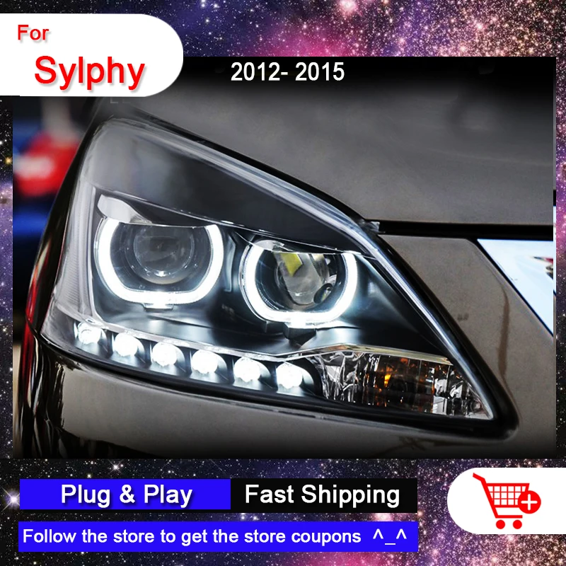 Автомобильные фары для Nissan Sylphy 2012-2015 светодиодные фары DRL двухфокальные светодиодные линзы проектора Angel Eye автомобильные аксессуары
Автомобильные фары для Nissan Sylphy 2012-2015 светодиодные фары DRL двухфокальные светодиодные линзы проектора Angel Eye автомобильные аксессуары