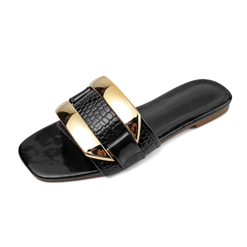 Lady Leather Shoes Flat Women's Pu Slippers 1-3CM Heels For Ladies Women Elegant Fashion Outdoor Sandal Designer Foot Wear 36-42
Lady Leather Shoes Flat Women's Pu Slippers 1-3CM Heels For Ladies Women Elegant Fashion Outdoor Sandal Designer Foot Wear 36-42