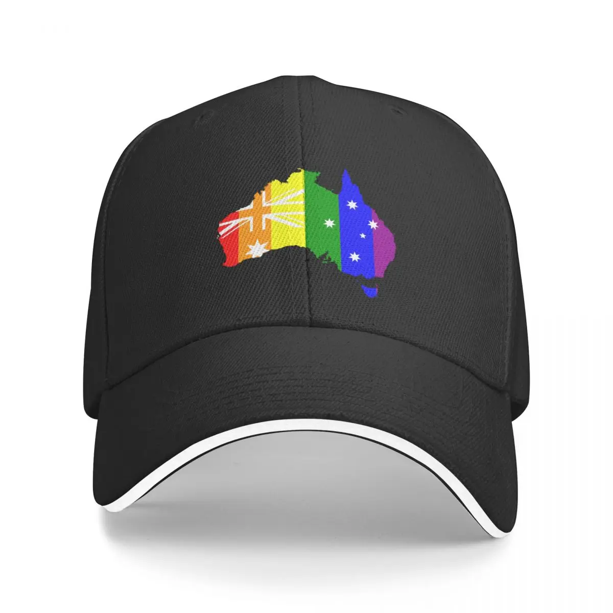 

New Australian pride flag colours design Baseball Cap Sunhat Brand Man Caps Rugby Hat Women Men's