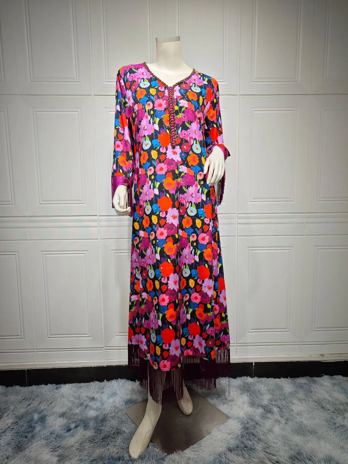 عيد مسلم شرابة فستان عبايات للنساء الماس جلابية المغرب فساتين الحفلات دبي عباية قفطان إسلام فيستدوس رداء عربي طويل عيد مسلم شرابة فستان عبايات للنساء الماس جلابية المغرب فساتين الحفلات دبي عباية قفطان إسلام فيستدوس رداء عربي طويل