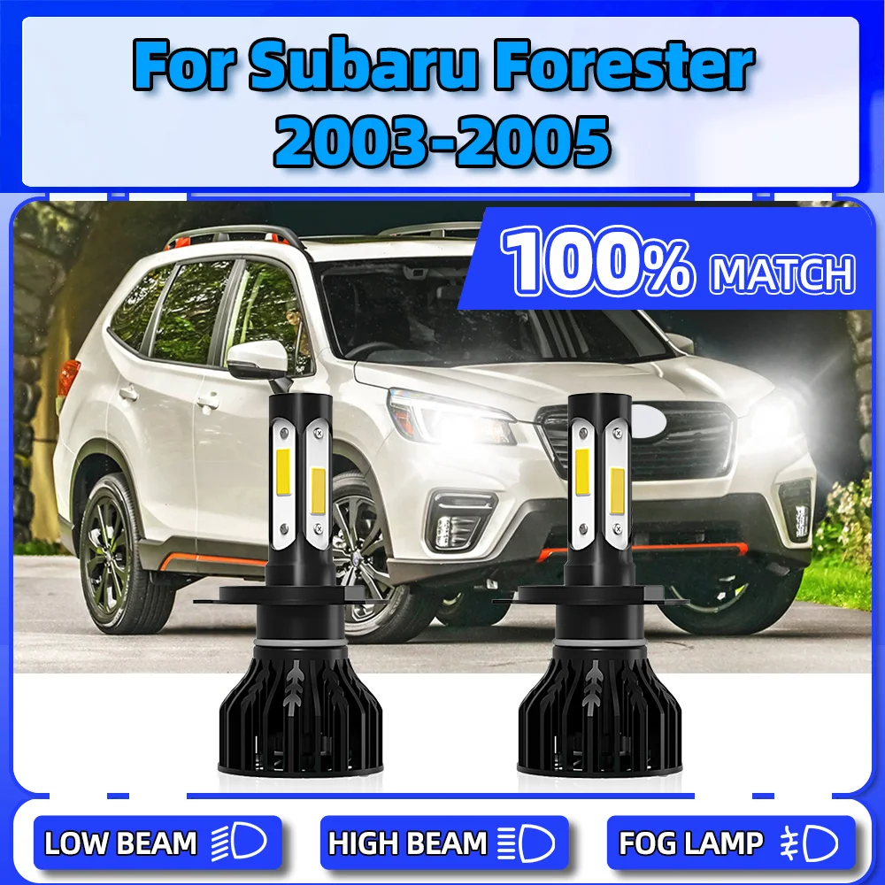 20000LM H4 LED Headlight Bulbs 120W Auto Headlamps 12V Front Lamps 6000K White Turbo Car Lights For Subaru Forester 2003 2005
20000LM H4 LED Headlight Bulbs 120W Auto Headlamps 12V Front Lamps 6000K White Turbo Car Lights For Subaru Forester 2003 2005