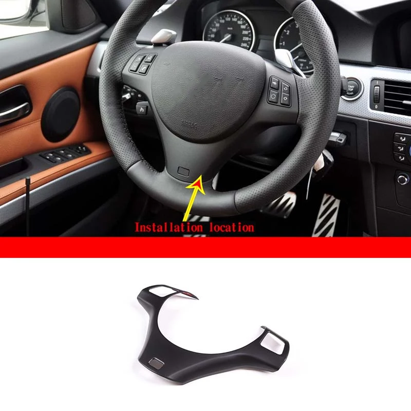ABS Matte Black Style Car Steering Wheel Decoration Cover Trim Frame Sticker For BMW 3 Series E90 E92 2005-2012 Auto Accessories
ABS Matte Black Style Car Steering Wheel Decoration Cover Trim Frame Sticker For BMW 3 Series E90 E92 2005-2012 Auto Accessories