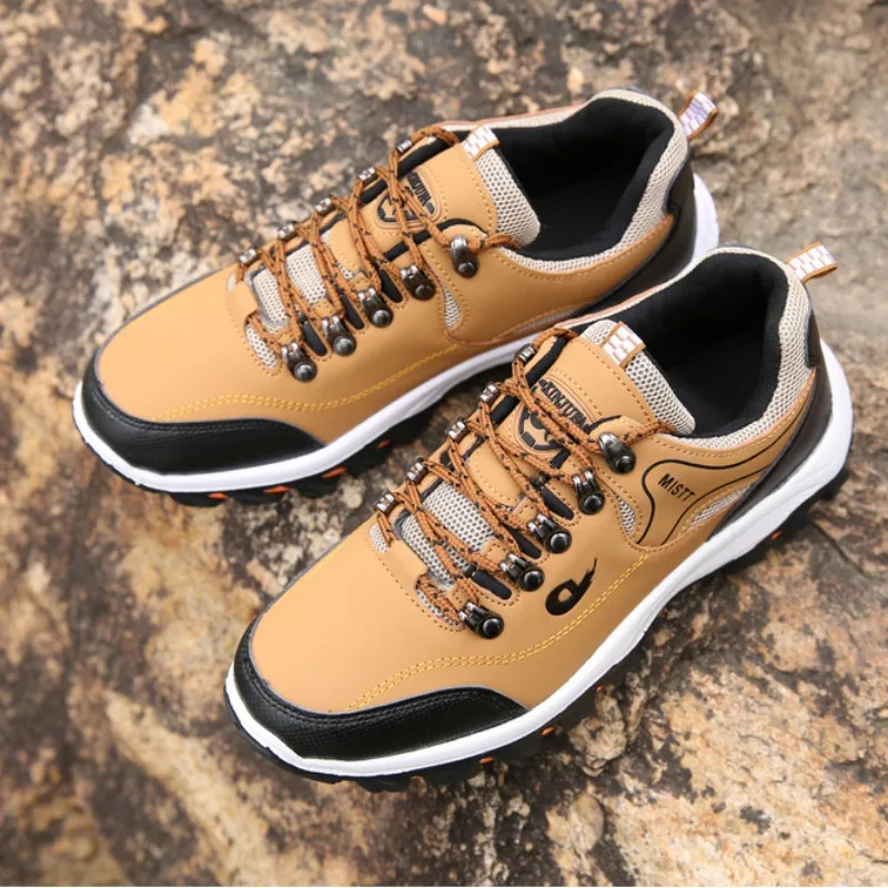 Men Vulcanized shoes Brand Men Shoes Summer Breathable Sneakers New PU Leather Boots for Men Lightweight Comfort Climbing Shoes
Men Vulcanized shoes Brand Men Shoes Summer Breathable Sneakers New PU Leather Boots for Men Lightweight Comfort Climbing Shoes