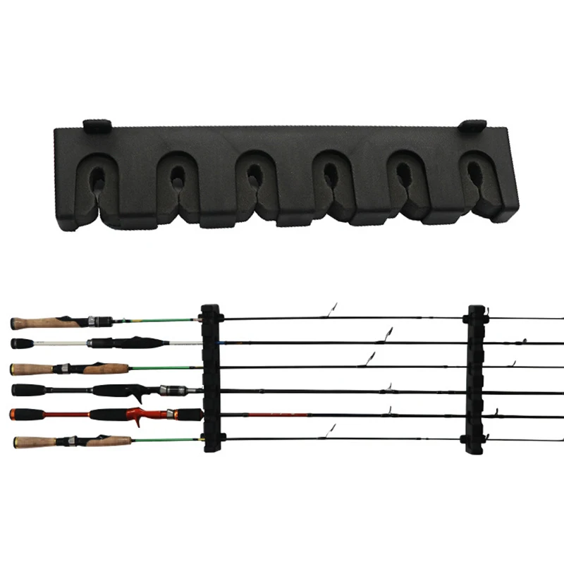 1PC Plastic 6 Pole Frame Vertical Road Fishing Rod Display Household Wall Mounted Fixed Display Frame Fishing Gear Storage Rack
1PC Plastic 6 Pole Frame Vertical Road Fishing Rod Display Household Wall Mounted Fixed Display Frame Fishing Gear Storage Rack