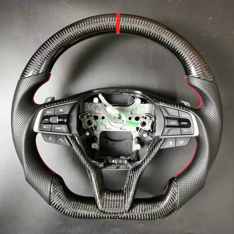 Customized 100% Carbon Fiber Car Steering Wheel For Honda Accord 10 TH GEN Fit City Odyssey Allison
Customized 100% Carbon Fiber Car Steering Wheel For Honda Accord 10 TH GEN Fit City Odyssey Allison