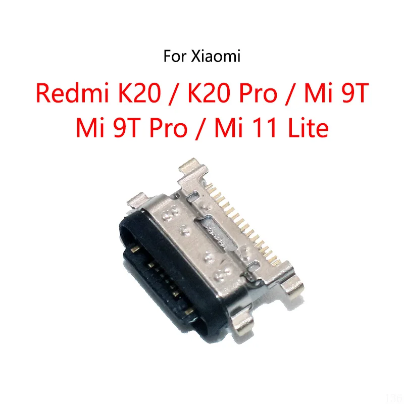 

50 шт./партия для Xiaomi Redmi K20 Pro / Mi 9T Pro Global / Mi 11 Lite USB зарядная док-станция гнездо разъем