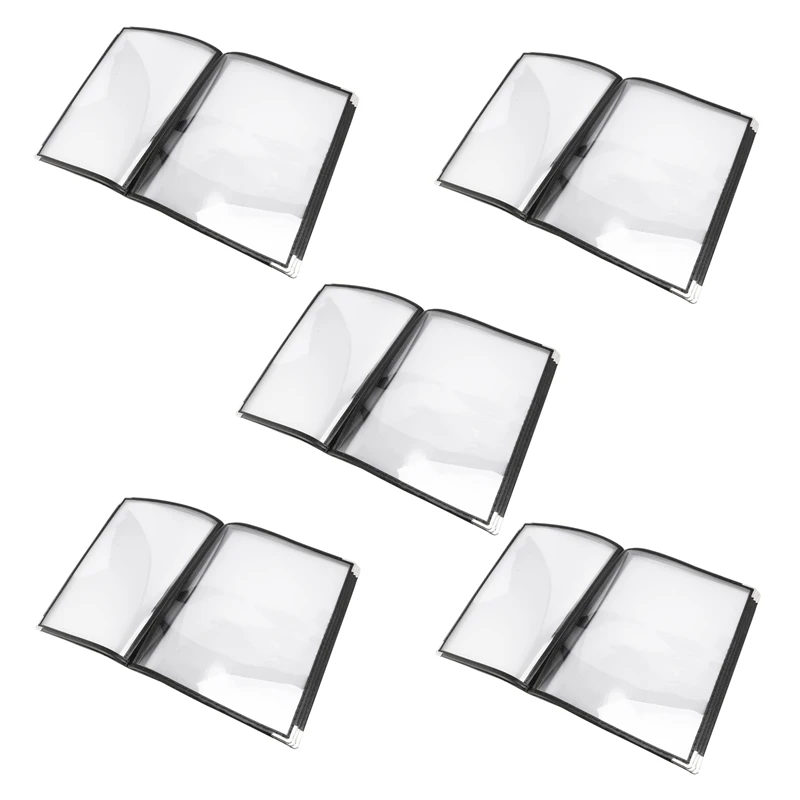 5X Transparent Restaurant Menu Covers For A4 Size Book Style Cafe Bar 6 Pages 12 View
5X Transparent Restaurant Menu Covers For A4 Size Book Style Cafe Bar 6 Pages 12 View