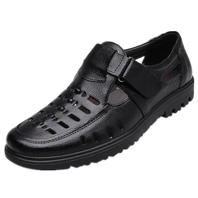 2023Men Shoes Summer Genuine Leather Man Casual Shoes Hook & Loop Breathable Middle-aged Footwear Hollow Male Sandals
2023Men Shoes Summer Genuine Leather Man Casual Shoes Hook & Loop Breathable Middle-aged Footwear Hollow Male Sandals