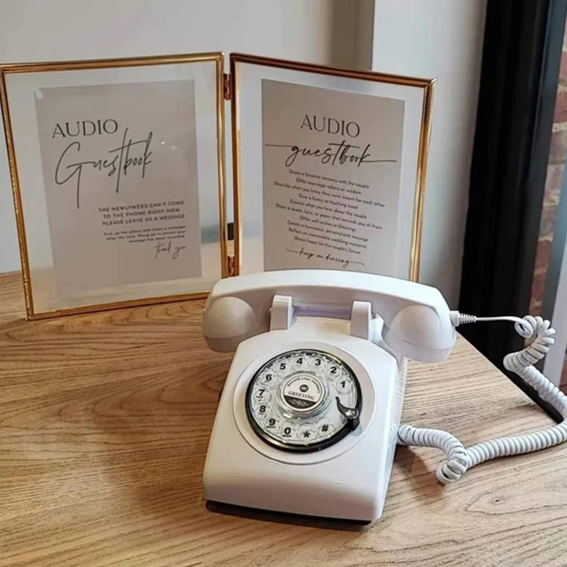 CHEETA Factory sale Audio Guest Book Phone Wedding Antique Telephone Audio Guest Book Purple Phone Vintage Retro Old
CHEETA Factory sale Audio Guest Book Phone Wedding Antique Telephone Audio Guest Book Purple Phone Vintage Retro Old