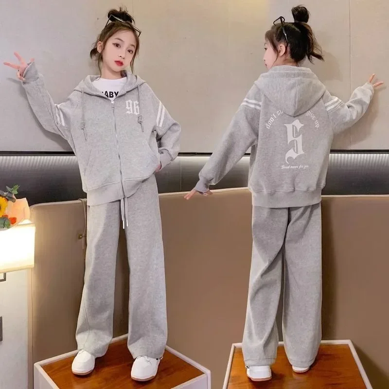 Autumn Fashion Kids Clothes Girls Hooded Sweatshirt Set Clothing Junior Kids Long Sleeve Jacket Sweatpants Autumn Trend 3-14Y
Autumn Fashion Kids Clothes Girls Hooded Sweatshirt Set Clothing Junior Kids Long Sleeve Jacket Sweatpants Autumn Trend 3-14Y
