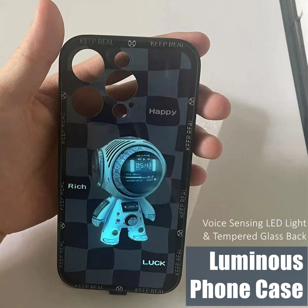 Ceramic Robot Colorful LED Light Glow Luminous Tempered Glass Phone Case for Xiaomi 11 12 13 Mix 2 3 4 Redmi K60 Pro Lite Ultra
Ceramic Robot Colorful LED Light Glow Luminous Tempered Glass Phone Case for Xiaomi 11 12 13 Mix 2 3 4 Redmi K60 Pro Lite Ultra