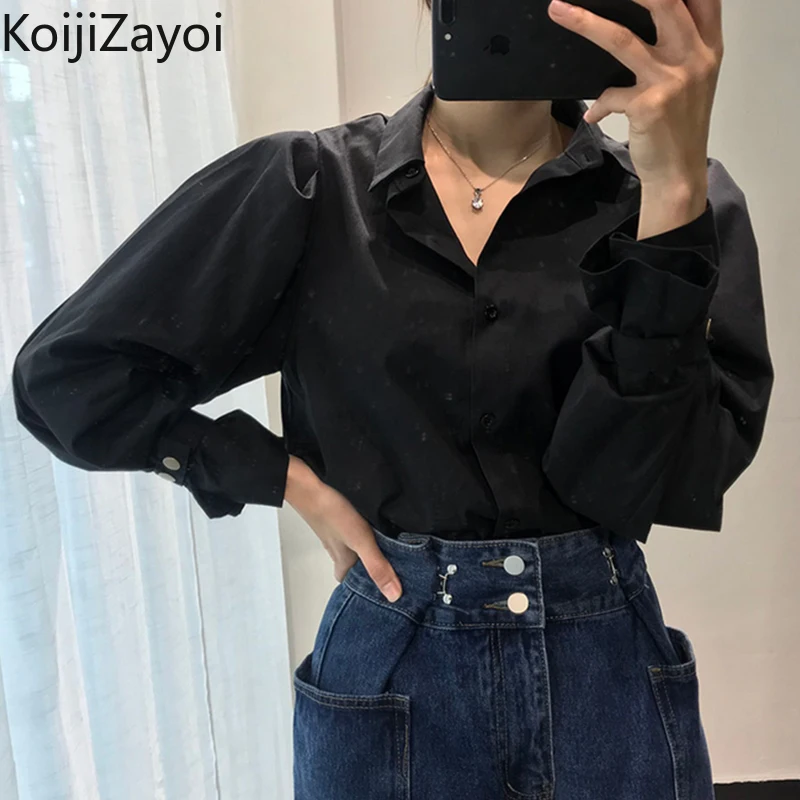 Koijizayoi Vintage Women Solid Shirt Office Lady Long Sleeves Turn Down Collar Blouse 2022 New Arrivals Casual Loose Blusas Tops
Koijizayoi Vintage Women Solid Shirt Office Lady Long Sleeves Turn Down Collar Blouse 2022 New Arrivals Casual Loose Blusas Tops