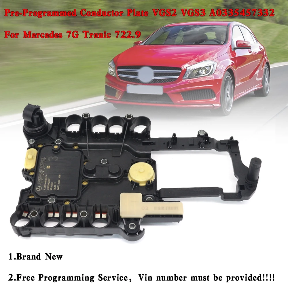 

Areyourshop Pre-Programmed Conductor Plate VGS2 VGS3 A0335457332 For Mercedes 7G Tronic 722.9 Car Accessories