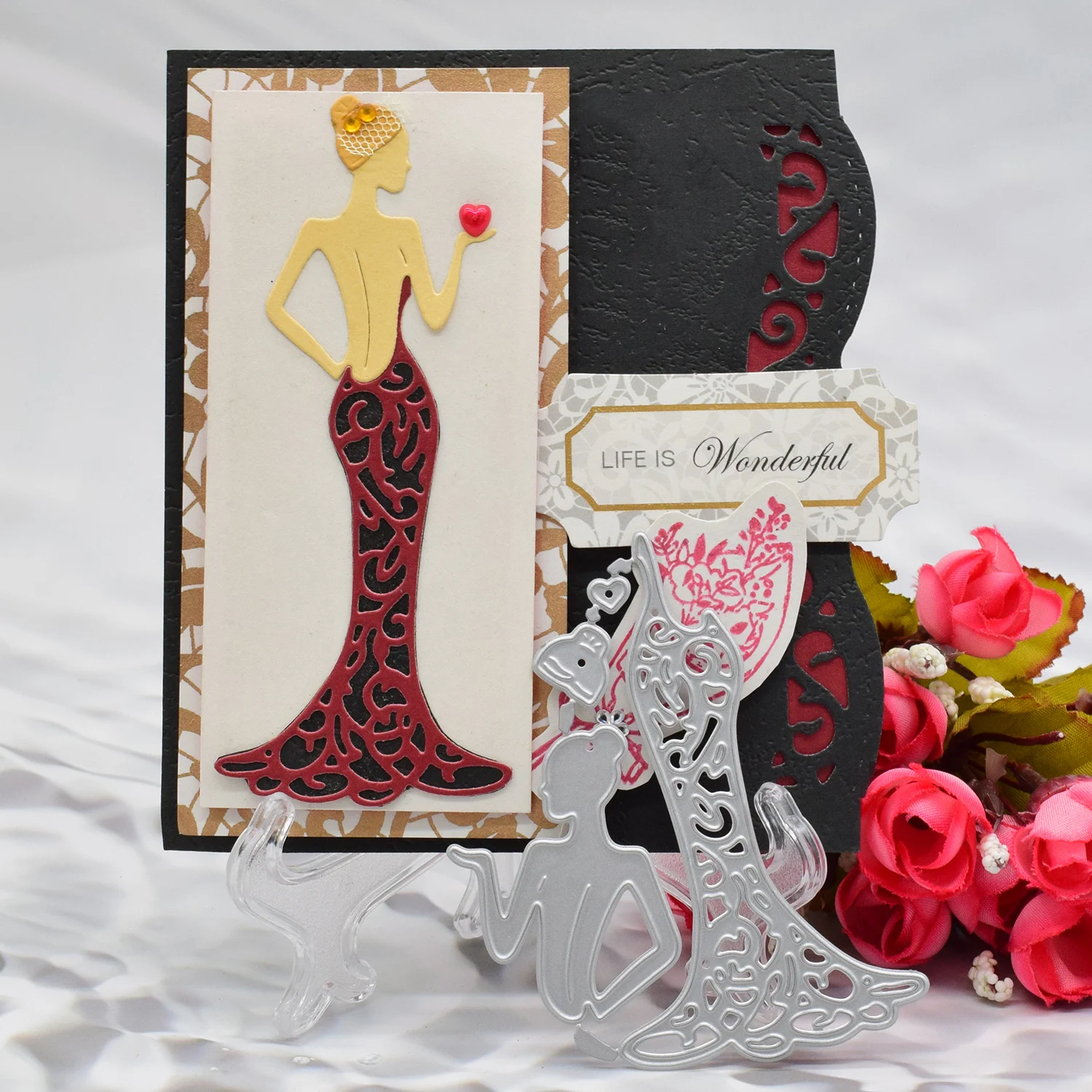 Sexy Lady Woman Die Cuts For Card Making Scrapbooking Album Birthday Card Anniversary Day Decoration
Sexy Lady Woman Die Cuts For Card Making Scrapbooking Album Birthday Card Anniversary Day Decoration