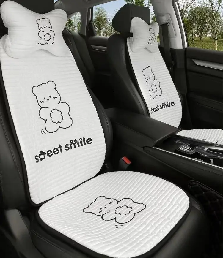 New Summer Ice Bear Lovely breathable Seat Cover Three-piece Car Seat Cushion Universal
New Summer Ice Bear Lovely breathable Seat Cover Three-piece Car Seat Cushion Universal