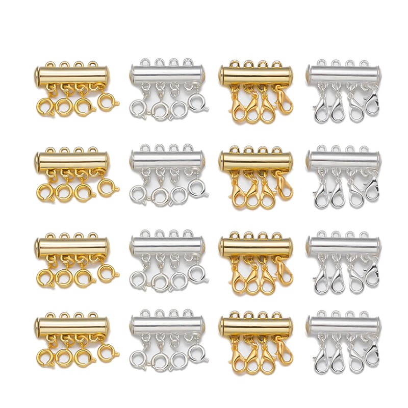 2pcs 2/3/4 Rows Multi Strand Necklace Layer Lobster Clasp Slide Magnet Tube Connector Locks For Bracelet Jewelry Making Supplies
2pcs 2/3/4 Rows Multi Strand Necklace Layer Lobster Clasp Slide Magnet Tube Connector Locks For Bracelet Jewelry Making Supplies