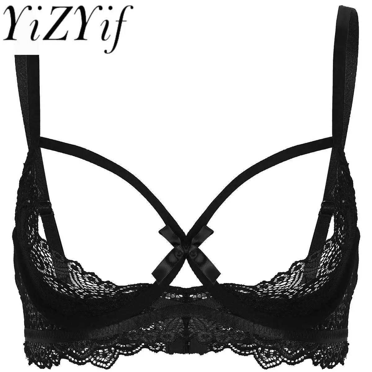 Womens See Through Nightwear Sheer Lace Lingerie Adjustable Spaghetti Shoulder Straps Half Cups Underwired Bra Tops Underwear
Womens See Through Nightwear Sheer Lace Lingerie Adjustable Spaghetti Shoulder Straps Half Cups Underwired Bra Tops Underwear