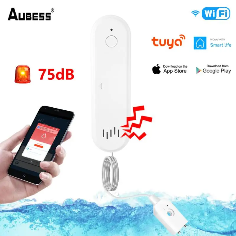 Датчик погружения в воду Tuya WiFi + Bluetooth, звук и фотолампа, детектор двойного режима, дистанционное управление через приложение, датчик воды
Датчик погружения в воду Tuya WiFi + Bluetooth, звук и фотолампа, детектор двойного режима, дистанционное управление через приложение, датчик воды