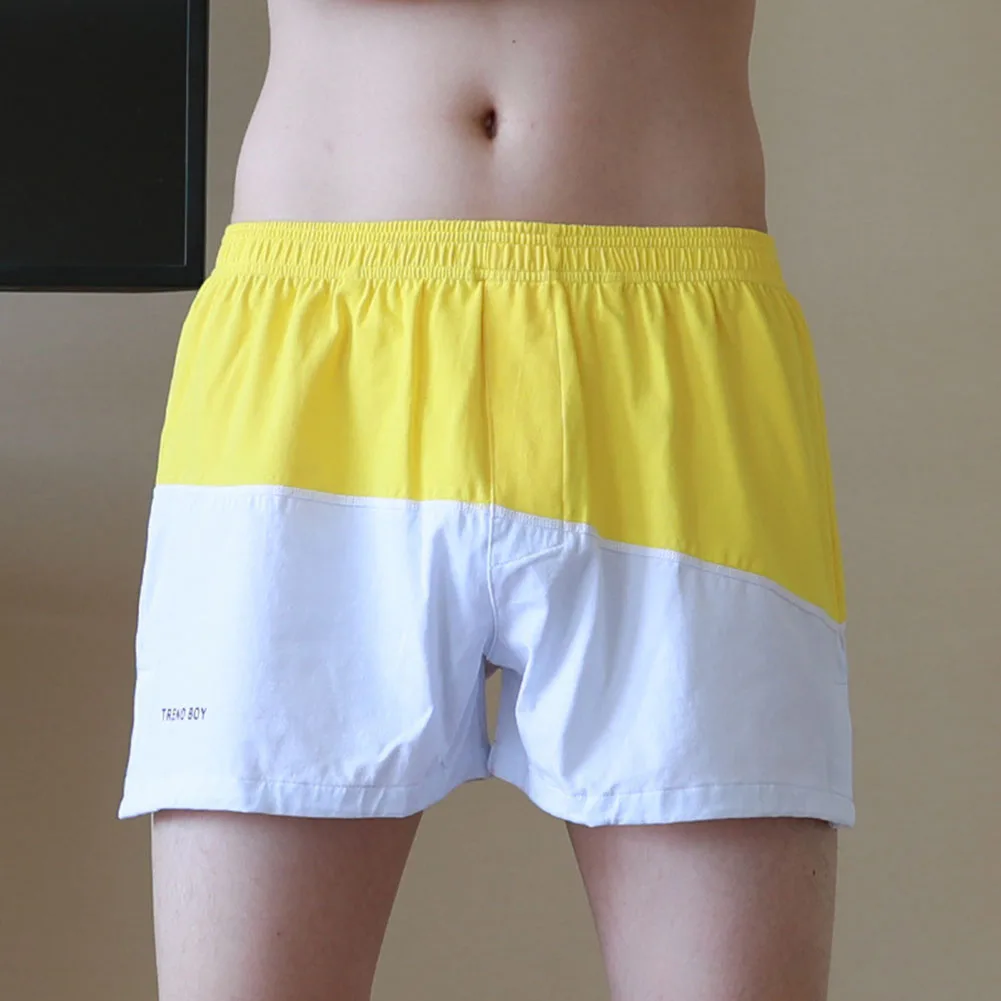 Mens Comfy Patchwork Boxer Briefs Middle Waist Panties Pouch Shorts Loose Casual Underpants Home Wear Hombre Jockstrap
Mens Comfy Patchwork Boxer Briefs Middle Waist Panties Pouch Shorts Loose Casual Underpants Home Wear Hombre Jockstrap