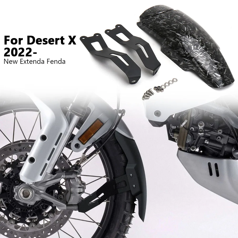 

Motorcycle Accessories Front Wheel Extender Fender Mudguard Mud Flap For Ducati DesertX DESERT X Desert X 2022 2023 Splash Guard