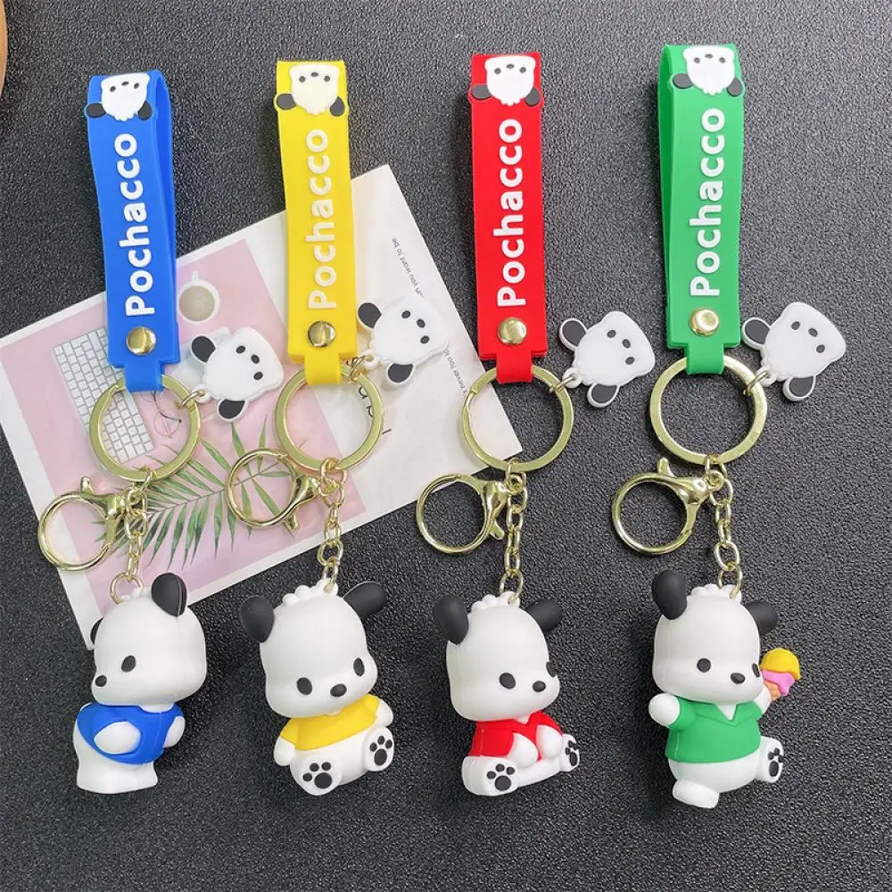 Kawaii Pochacco Keychain Sanrio Anime Figure Bag Pendant Cute Car Keyholder Accessories Key Chains Gifts Doll Silica Gel Keyring
Kawaii Pochacco Keychain Sanrio Anime Figure Bag Pendant Cute Car Keyholder Accessories Key Chains Gifts Doll Silica Gel Keyring