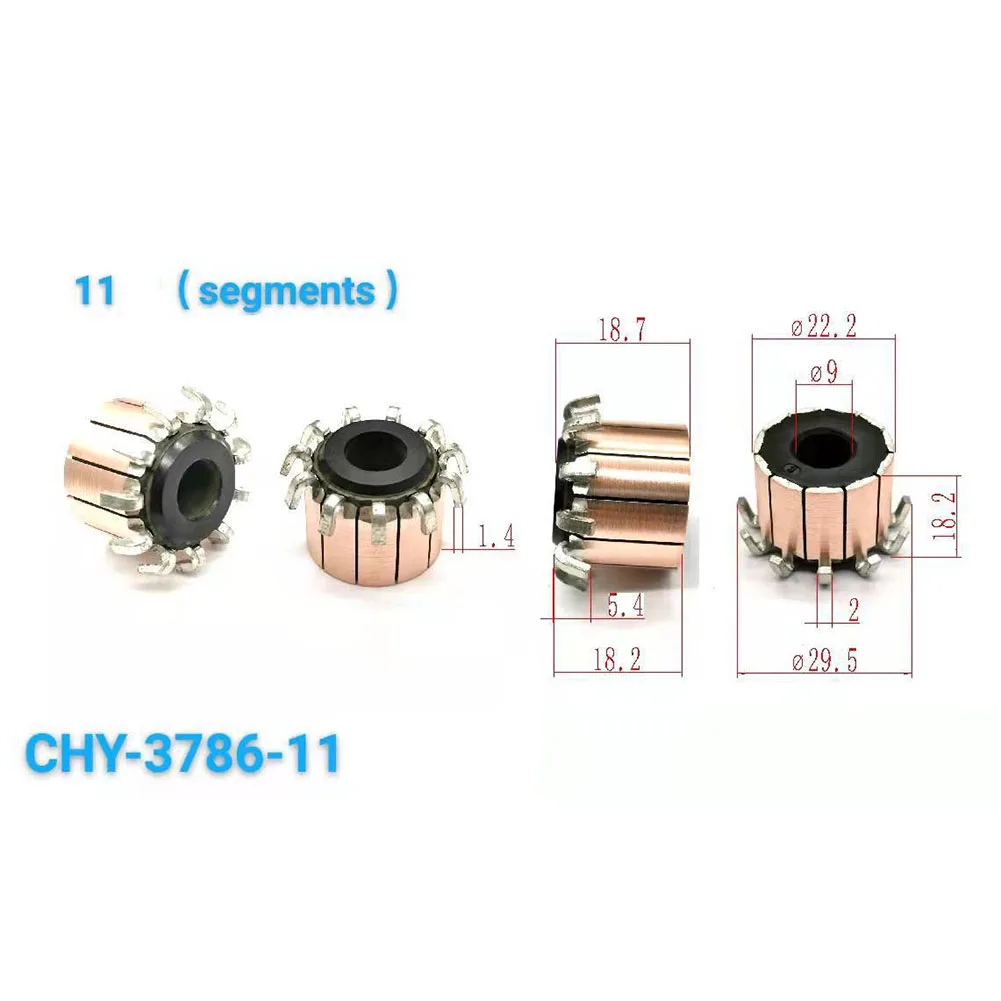 1Pcs 11P Teeth Motor Commutator 22.2x9x18.2(18.7) Mm Copper Hook Type Electrical Motor Commutator CHY-3786-11 Commutator
1Pcs 11P Teeth Motor Commutator 22.2x9x18.2(18.7) Mm Copper Hook Type Electrical Motor Commutator CHY-3786-11 Commutator