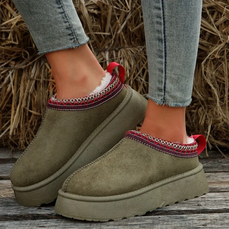 Winter New Women's Snow Boots 2023 Warm Women Shoes Fashion Suede Lazy Loafers Ladies Platform Falt Boots Botas De Mujer Zapatos
Winter New Women's Snow Boots 2023 Warm Women Shoes Fashion Suede Lazy Loafers Ladies Platform Falt Boots Botas De Mujer Zapatos