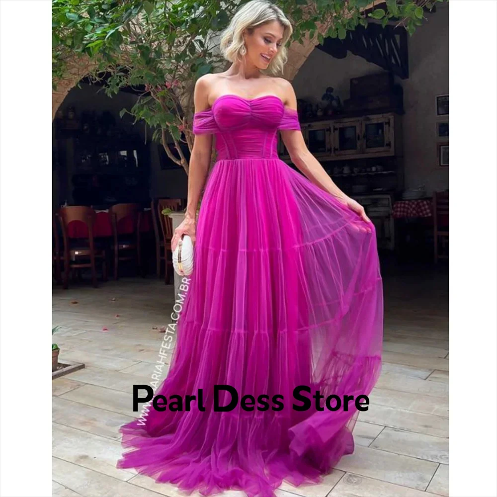 Off the Shoulder Prom Dress 2024 Short sleeved Multi layered Vestido De Novia Grace Purple A-line Prom Dress
Off the Shoulder Prom Dress 2024 Short sleeved Multi layered Vestido De Novia Grace Purple A-line Prom Dress