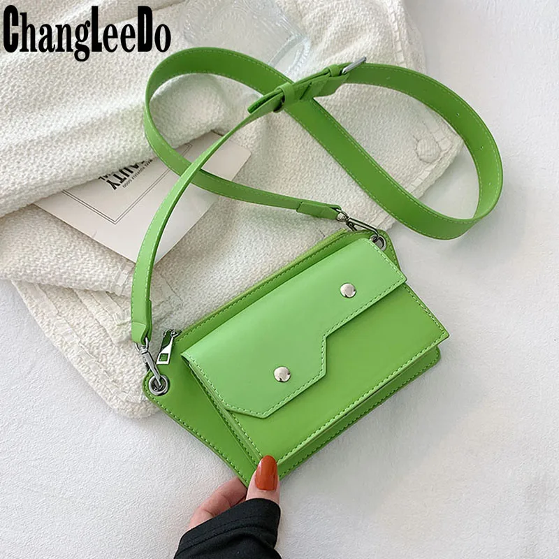 

Fashion Women Bag Summer Bright Color Messenger Bag Pu Leather Female Small Crossbody Shoulder Bags Casual Chest Packs