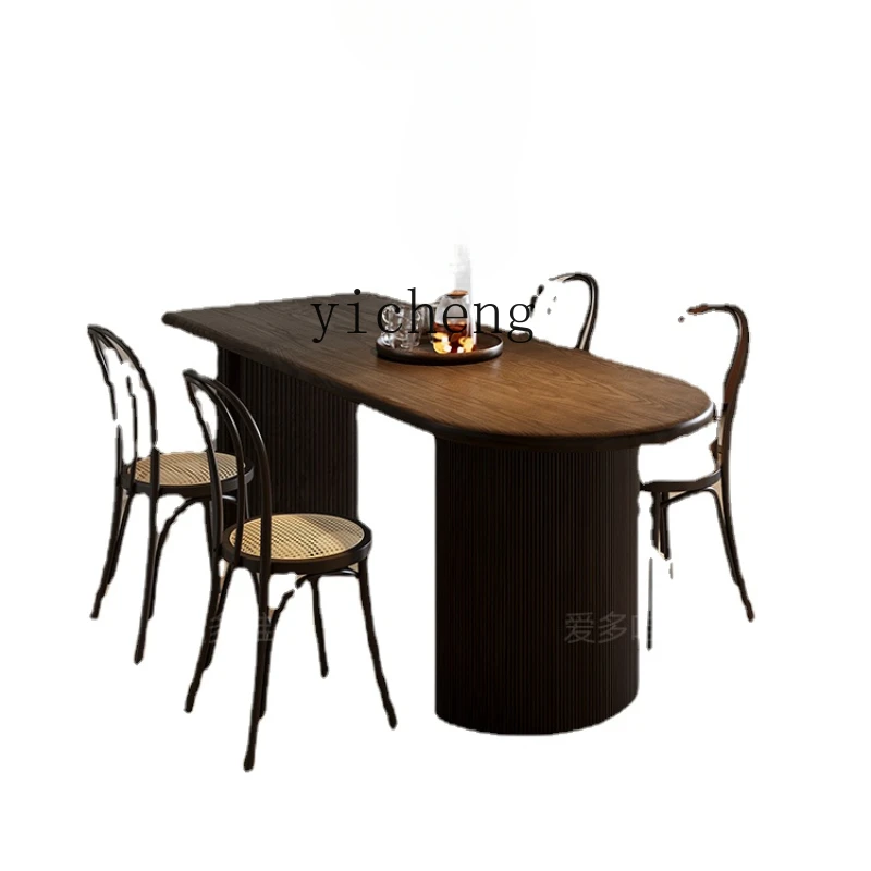 Zk French Retro Pure Solid Wood Dining Table Semicircle Arc Household Small Apartment Dining Table Kitchen Island
Zk French Retro Pure Solid Wood Dining Table Semicircle Arc Household Small Apartment Dining Table Kitchen Island