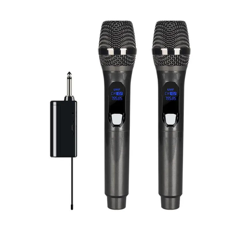 Dynamic Handheld Wireless Microphone | Metal Dual Channel Micr With Excellent Sound Quality For Party Amplifier Speaker
Dynamic Handheld Wireless Microphone | Metal Dual Channel Micr With Excellent Sound Quality For Party Amplifier Speaker