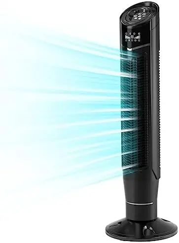 Star Fan 360°Oscillating Fan Quiet Cooling 24H Timer Remote Control Powerful Standing 8 Wind Speed 3 Wind Modes Ionizer Mode B
Star Fan 360°Oscillating Fan Quiet Cooling 24H Timer Remote Control Powerful Standing 8 Wind Speed 3 Wind Modes Ionizer Mode B