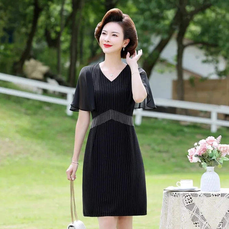 Women Summer stripe Slim Fringed Dress Women High Quality Short Sleeve Elegant Lady Party Dresses
Women Summer stripe Slim Fringed Dress Women High Quality Short Sleeve Elegant Lady Party Dresses