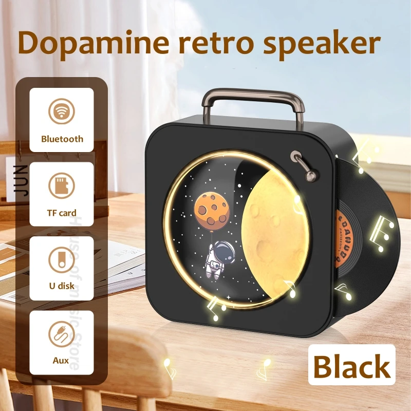 

New Retro Bluetooth Speakers Stereo Bass Hands-free Call Portable Promotional Gift Speaker Super Bass Radio Wireless Sound Box