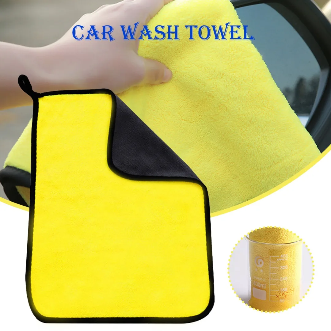 

Microfiber Towel Car Interior Dry Cleaning Rag For Car Washing Tools Auto Detailing Kitchen Towels Home Appliance Wash Supplies
