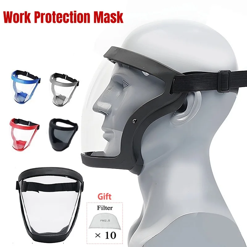 Full Face Work Protection Mask Transparent Shield for Welding Woodworking Crop Spray Splash-proof WindProof Anti-fog Mask
Full Face Work Protection Mask Transparent Shield for Welding Woodworking Crop Spray Splash-proof WindProof Anti-fog Mask