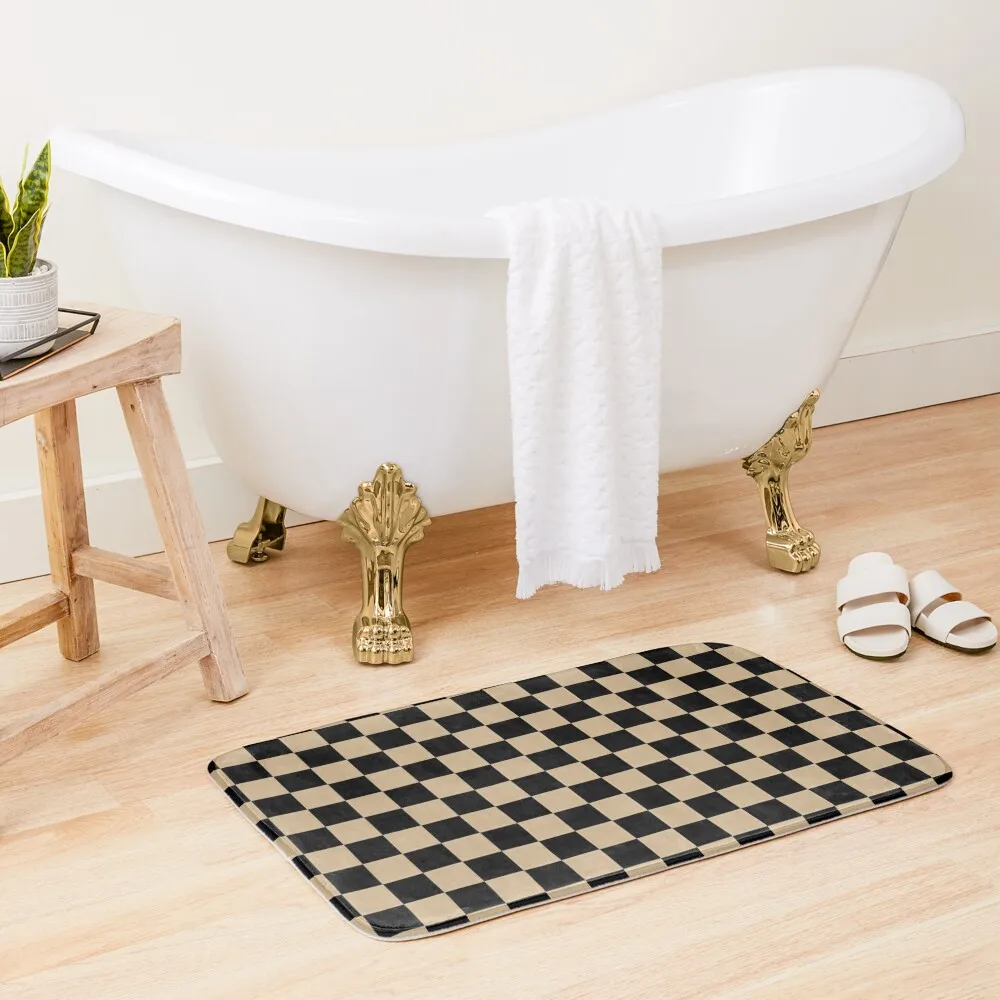 Black and Tan Brown Checkerboard Bath Mat Carpet Anti Slip Absorbent Rug Bathrooms Accessories Novelties Mat
Black and Tan Brown Checkerboard Bath Mat Carpet Anti Slip Absorbent Rug Bathrooms Accessories Novelties Mat