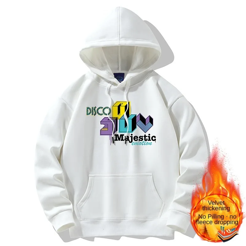 Winter Men Solid Plus Size Long Sleeves Streetwear Plush Warm T-shirt Hooded Multi-color Optional Tshirts New Caual Printed Tees
Winter Men Solid Plus Size Long Sleeves Streetwear Plush Warm T-shirt Hooded Multi-color Optional Tshirts New Caual Printed Tees