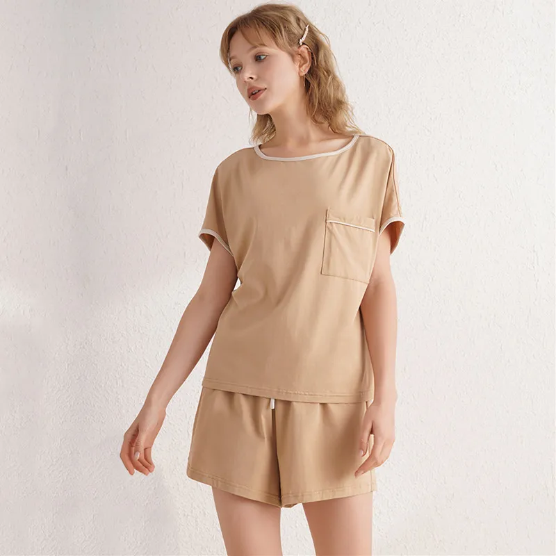 Fdfklak New Pijama Mujer Pure Cotton Pajamas Women's Outer Wear Sleepwear Pyjamas Set Ladies Short Sleeve Shorts Home Suit
Fdfklak New Pijama Mujer Pure Cotton Pajamas Women's Outer Wear Sleepwear Pyjamas Set Ladies Short Sleeve Shorts Home Suit