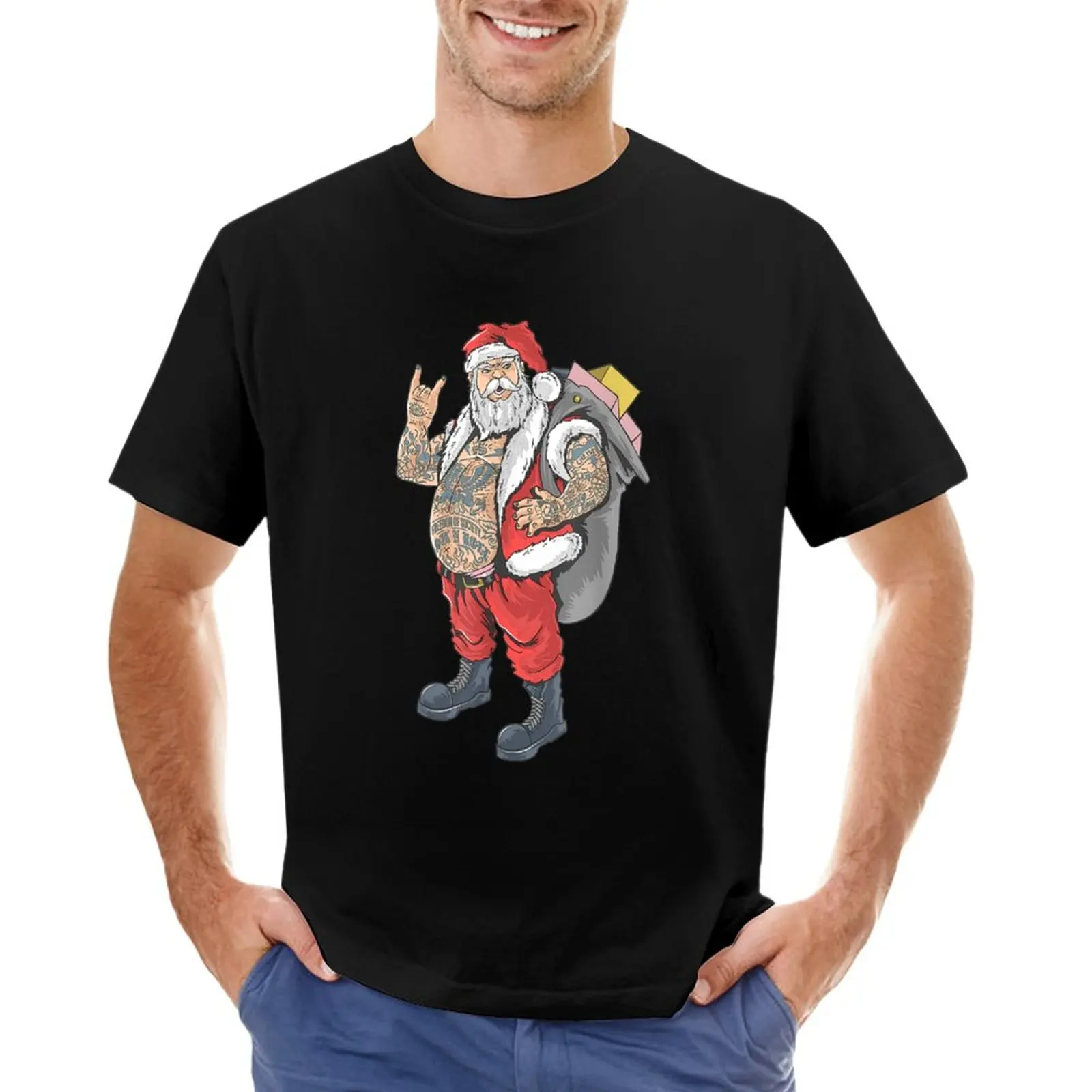 Christmas in July Rock and Roll Santa with Tattoos T-Shirt boys whites plus sizes plain shirts graphic tees mens t shirt
Christmas in July Rock and Roll Santa with Tattoos T-Shirt boys whites plus sizes plain shirts graphic tees mens t shirt