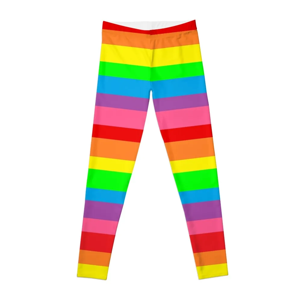 

horizontal rainbow stripes Leggings Sweatpants Legging sport sportswear gym push up tights for Womens Leggings