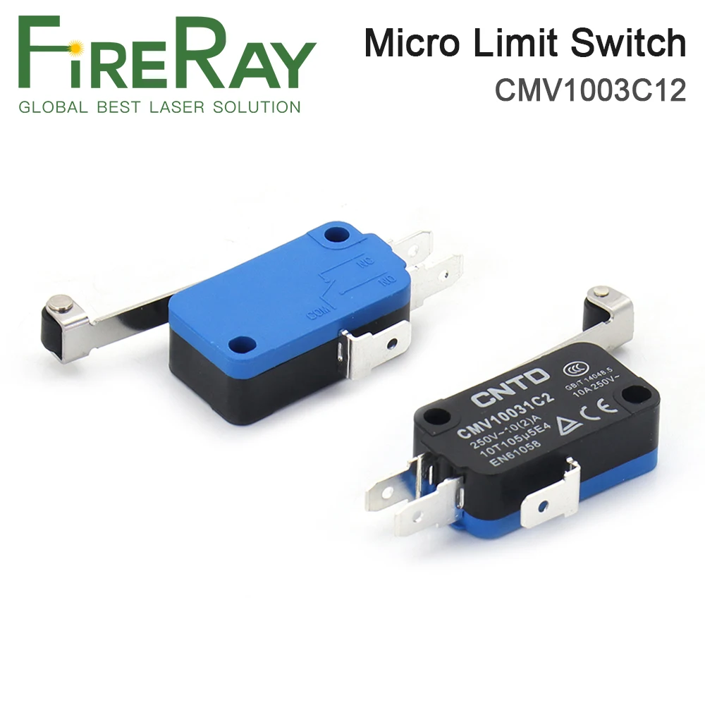 Небольшой концевой выключатель FireRay CMV1003C, мгновенный микровыключатель с длинной ручкой для машины для лазерной резки CO2, замена CMV103D
Небольшой концевой выключатель FireRay CMV1003C, мгновенный микровыключатель с длинной ручкой для машины для лазерной резки CO2, замена CMV103D