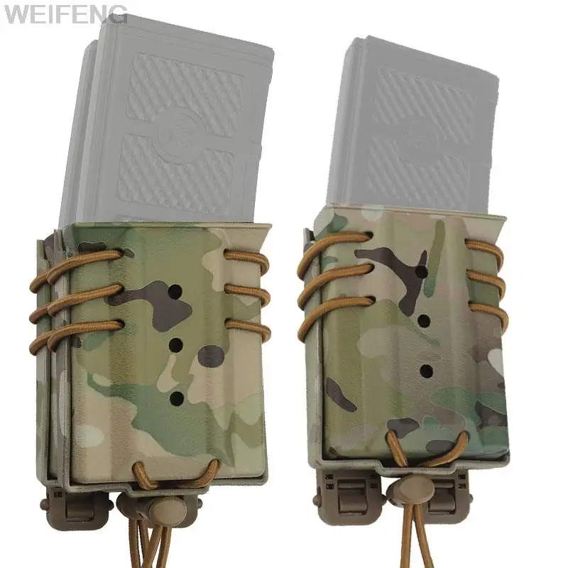 

Military Single/Double Magazine Pouch AR15 AK47 M4 Molle 5.56mm Mag Case Quick Pull Fast Attach Mag Holster Airsoft Hunting Gear