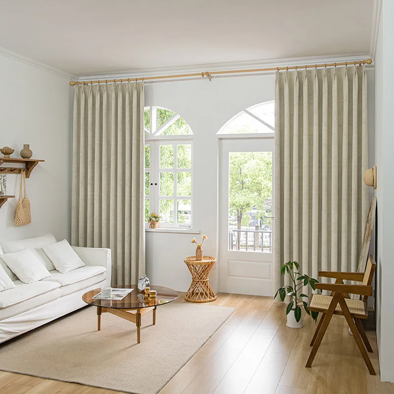 (1) Customized New Light Luxury Plain Color Simple Yarn-dyed Jacquard Milk Tea Color Chenille Blackout Curtains
(1) Customized New Light Luxury Plain Color Simple Yarn-dyed Jacquard Milk Tea Color Chenille Blackout Curtains