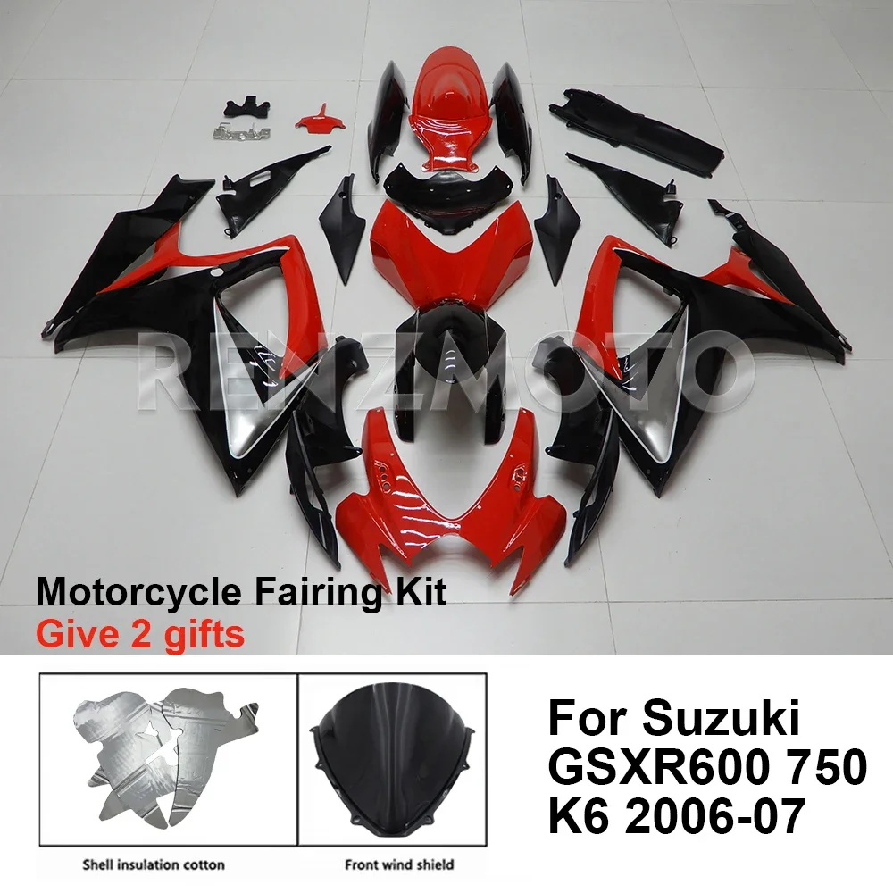 Motorcycle Fairing Set Body Kit Plastic For Suzuki GSX-R600 R750 2006-2007 K6 Accessories Injection Bodywork S0606-114a
Motorcycle Fairing Set Body Kit Plastic For Suzuki GSX-R600 R750 2006-2007 K6 Accessories Injection Bodywork S0606-114a